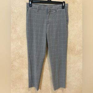 H&M Slim Fit Gray Checkered Pants size 30x29